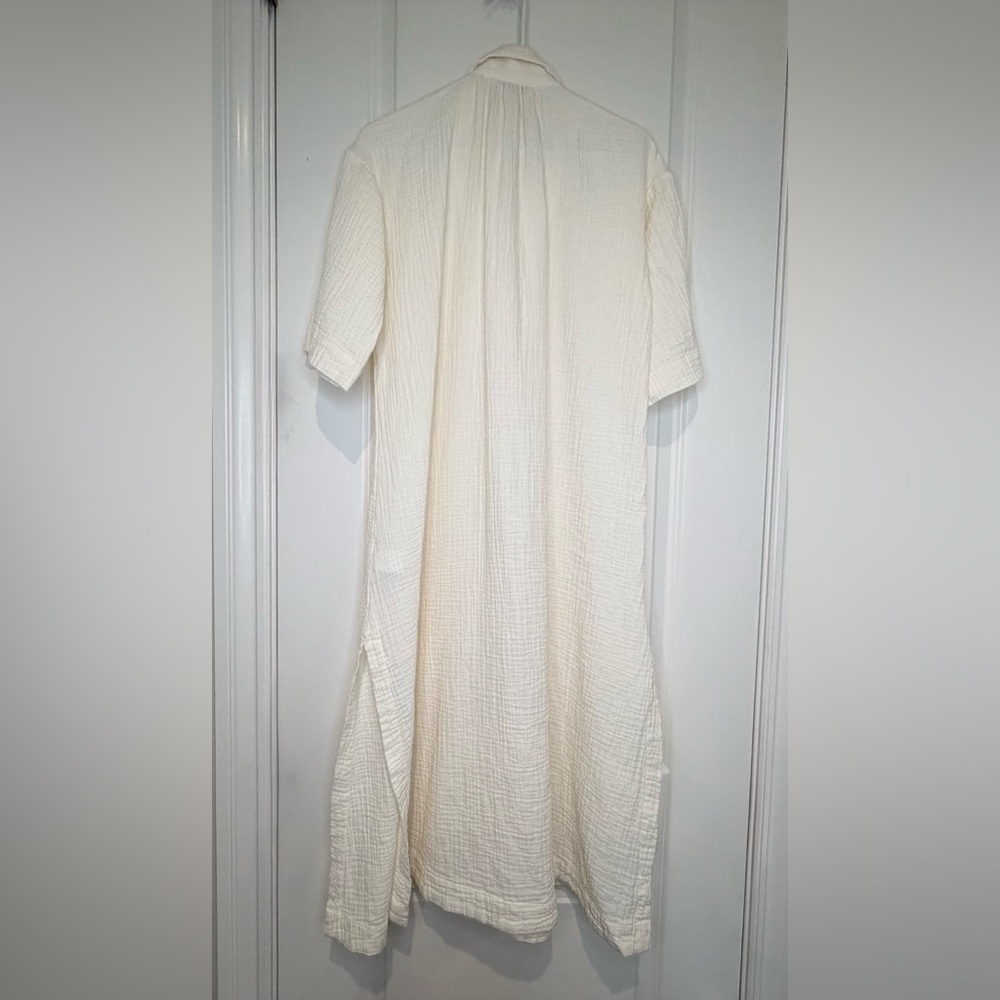 Madewell Lightestspun Cover-Up Maxi Shirtdress Women’s size XXS Lighthouse - Picture 8 of 14